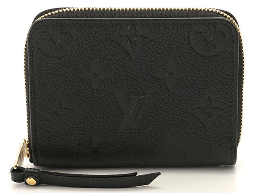 Louis Vuitton Zippy Wallet Coin Mono Empreinte Noir Black